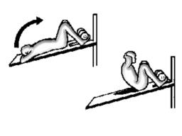 Sit-Up su panca inclinata