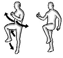 Corsa ginocchia alte