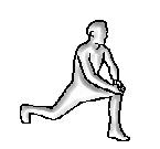 Stretching per quadricipiti in piegati alternato